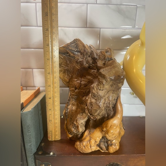 Large John Perry Single Seal On Drift Wood Sculpture - Picture 9 of 14